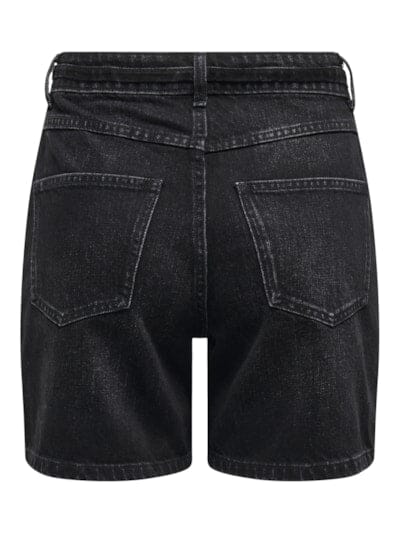 Only - Onlgianna Belted Shorts Azg - 4670917 Washed Black Shorts 