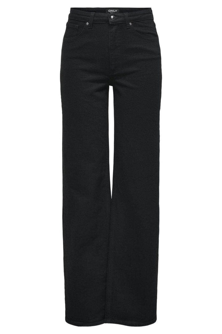 Only - Onljuicy Wide Rea670 - 4652907 Black Denim Jeans