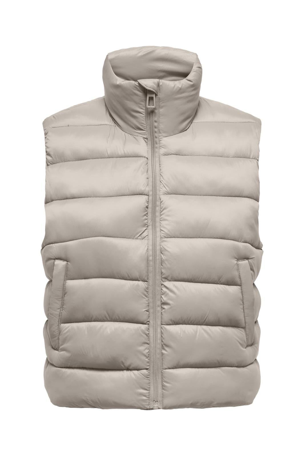 Only - Onlmadie Quilted Waistcoat Cc - 4456061 Pumice Stone