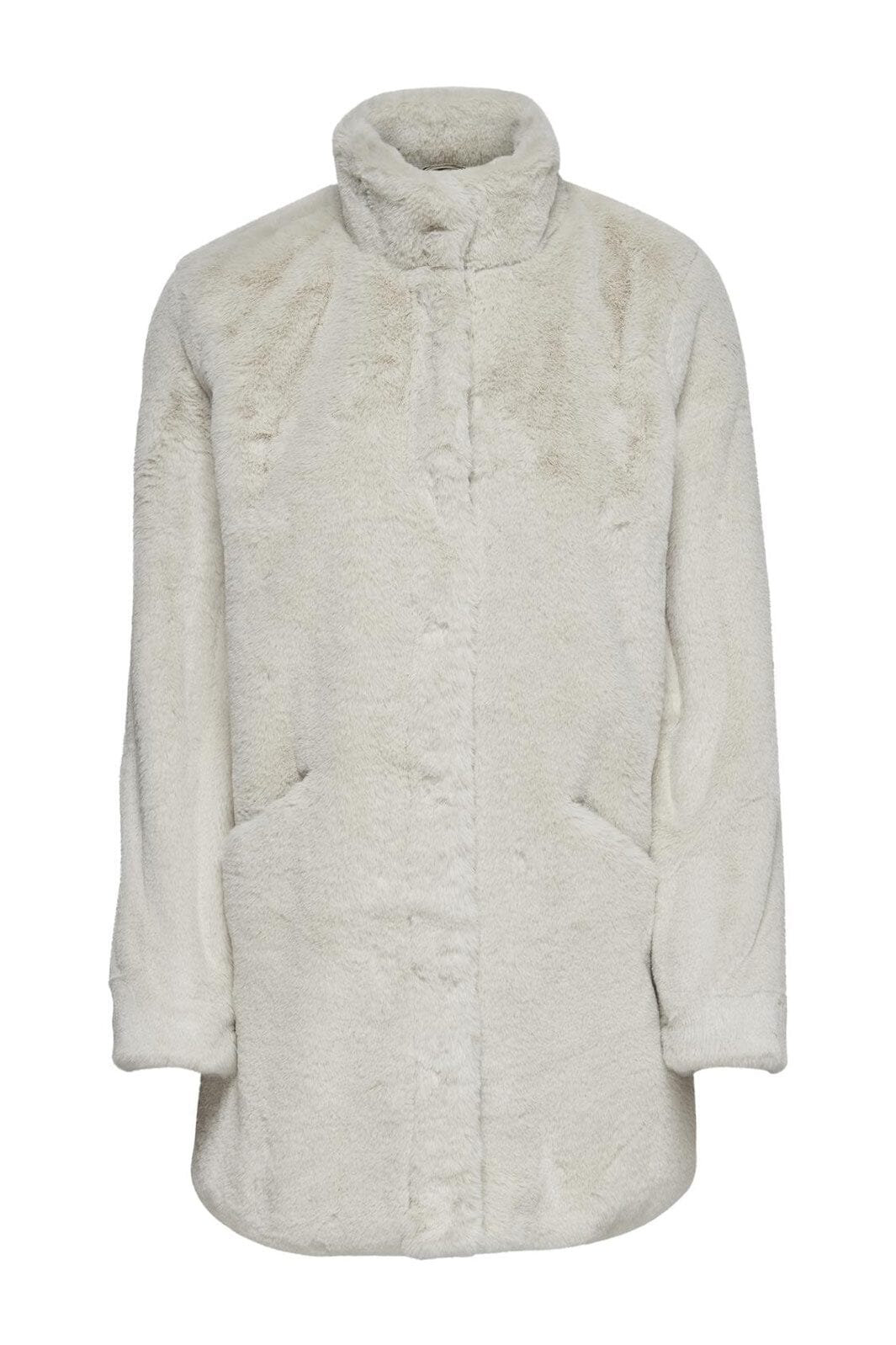 Onldawn Life Faux Fur Jacket Pumice Stone
