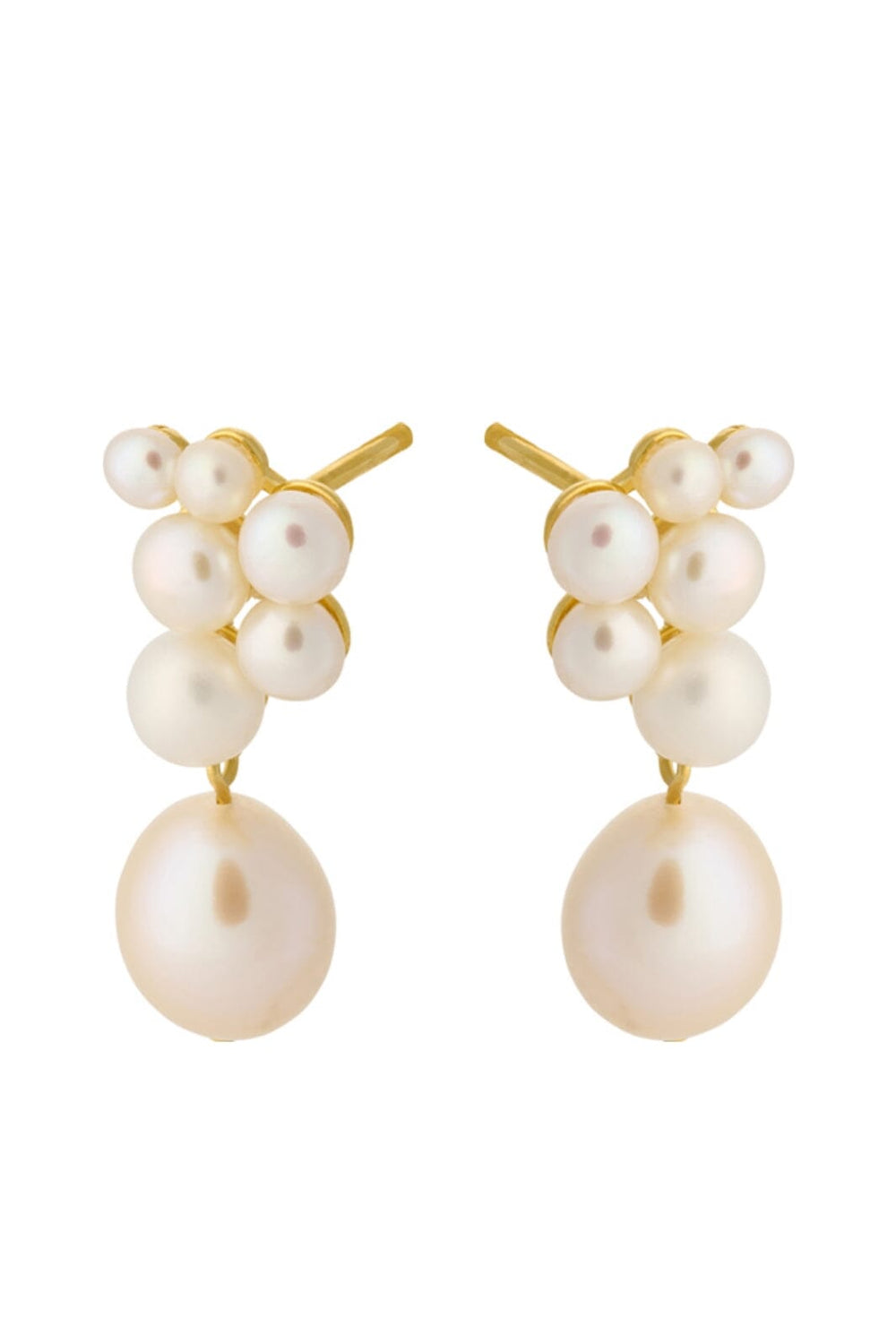 Pernille Corydon Jewellery - Ocean Treasure Earsticks - Gold Plated Øreringe