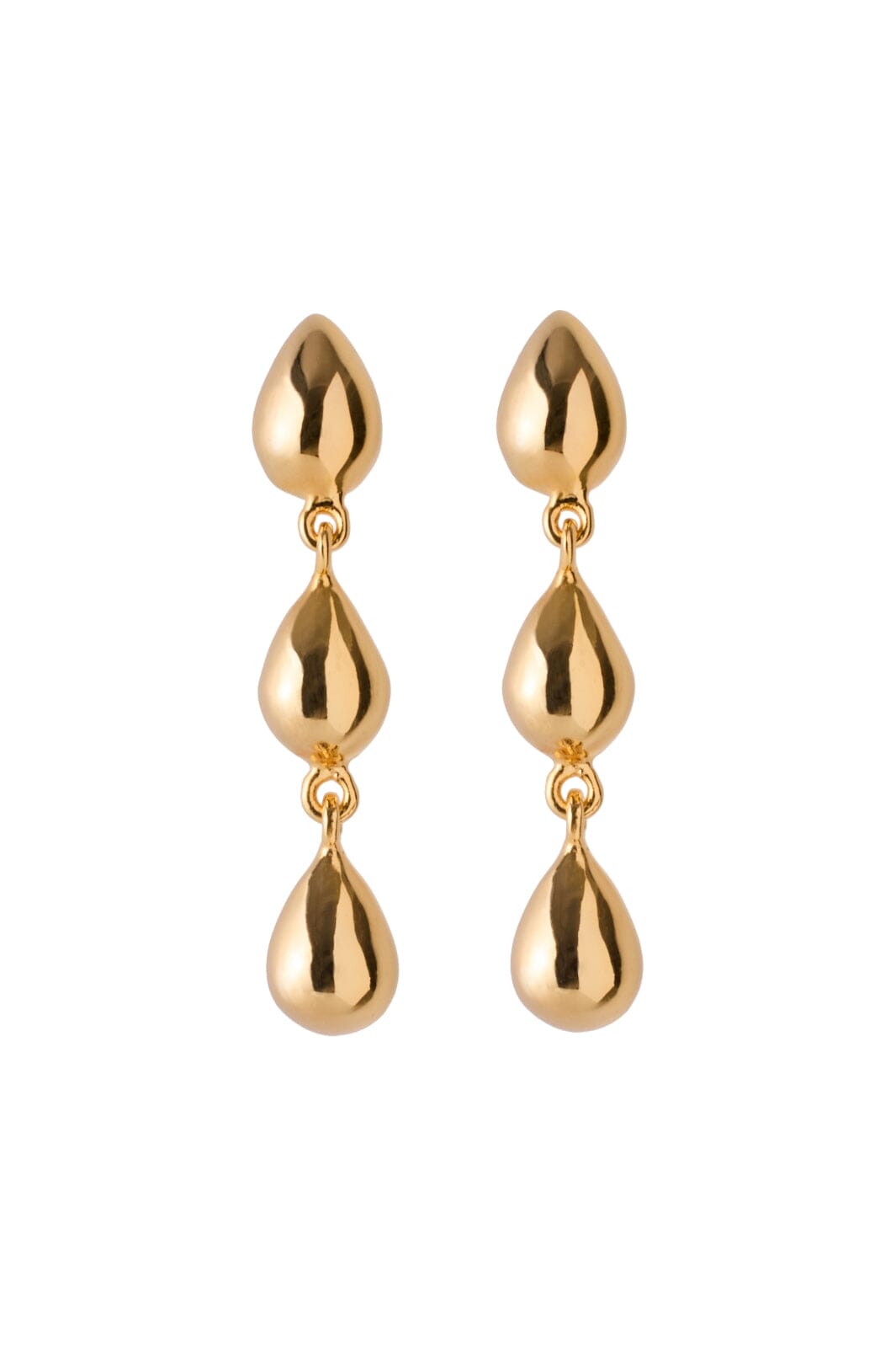 Pernille Corydon Jewellery - Rain Earrings - Goldplated Øreringe