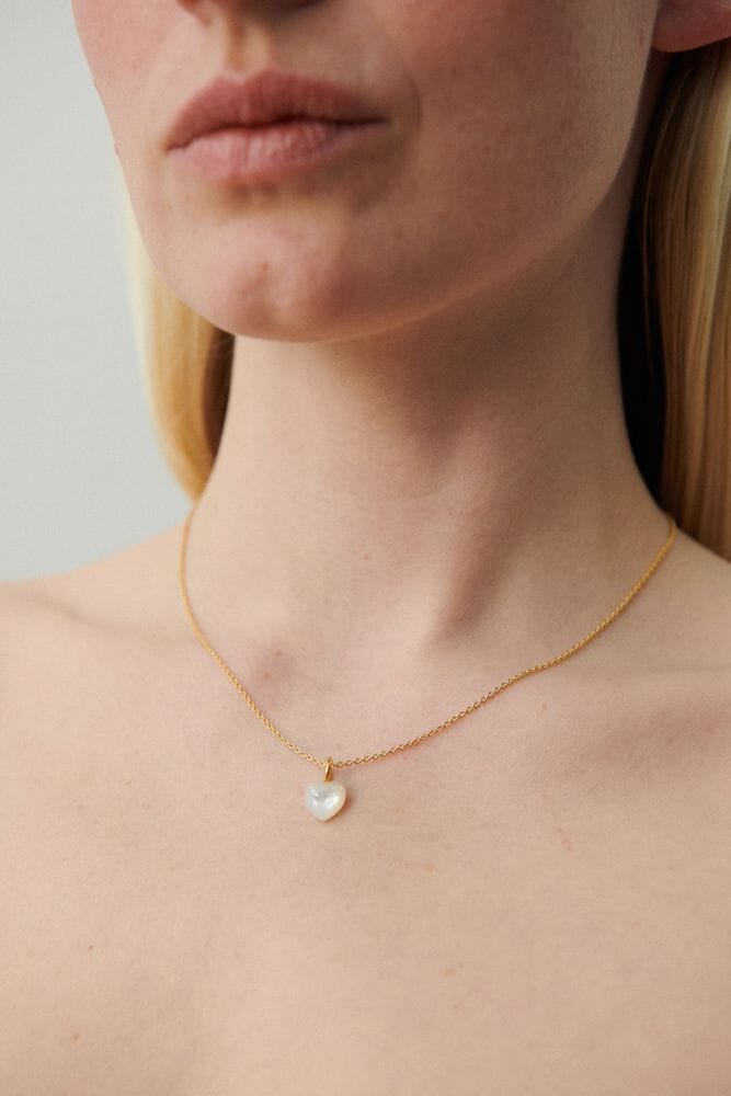 Pernille Corydon - Ocean Heart Necklace n-387-gp - Halskæder