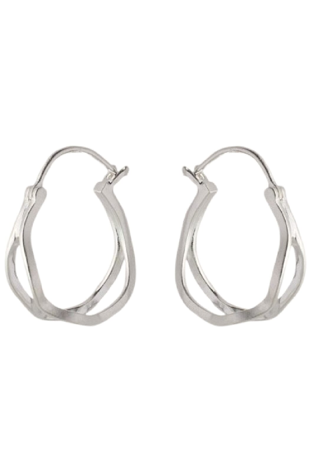 Pernille Corydon - Stream Hoops e-459-s - Silver