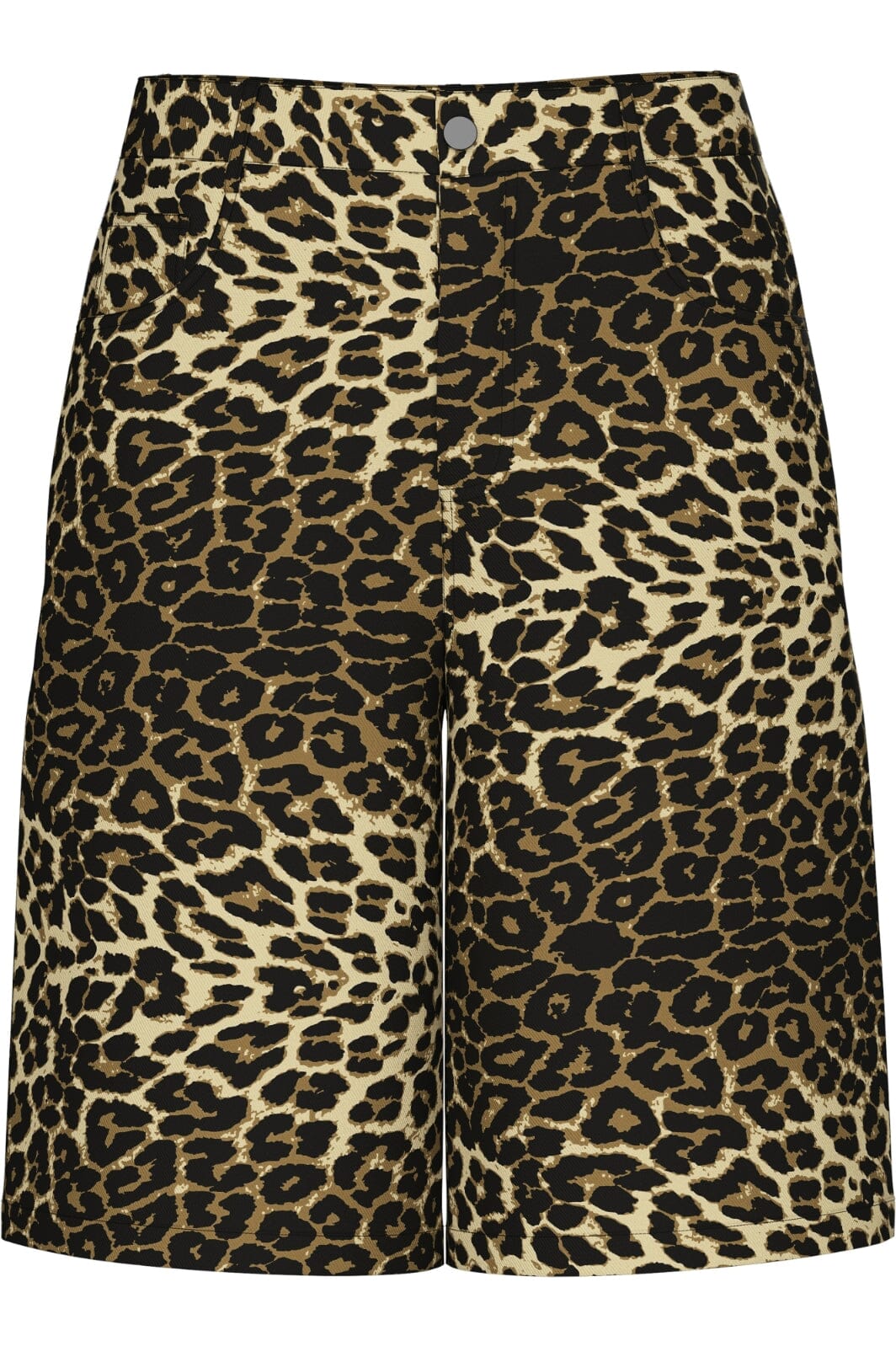 Pieces - Pcastrid Wide Jorts - 4748737 Black Leo Denim Shorts