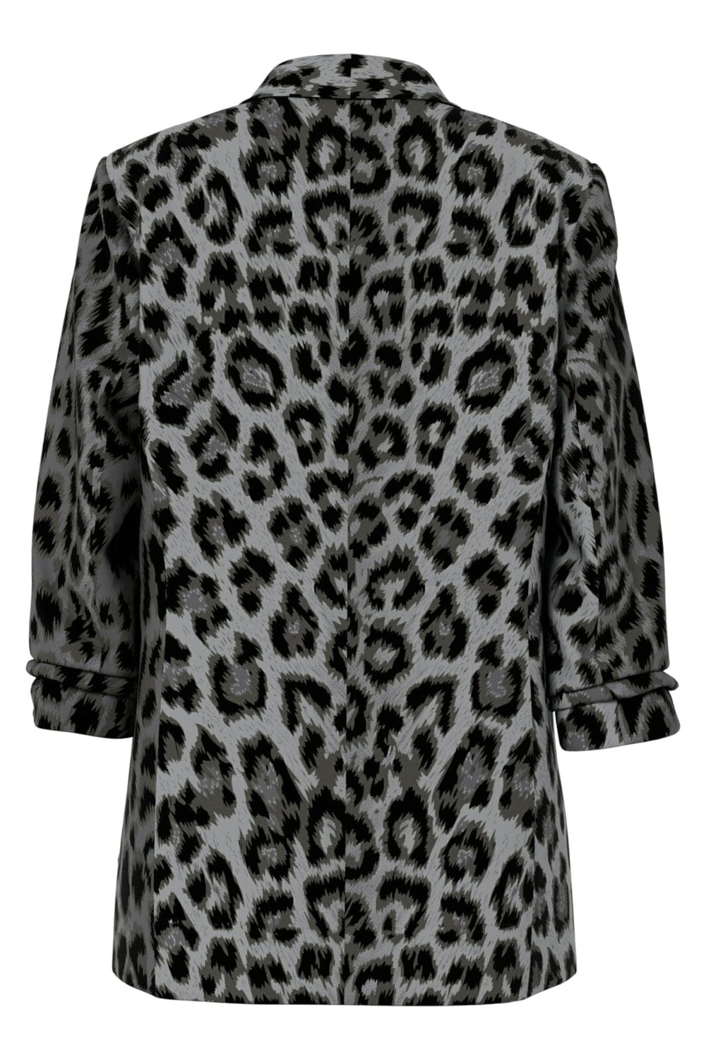 Pieces - Pcbosella 3/4 Printed Blazer - 4880942 Grey Leo