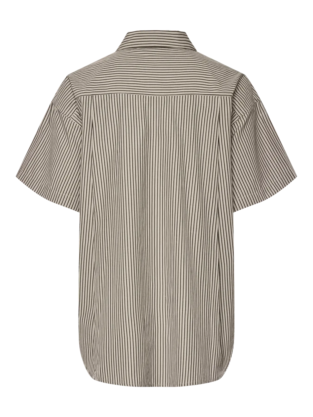 Pieces - Pcfemme Ss Loose Shirt - 4900771 Birch Delicioso Skjorter