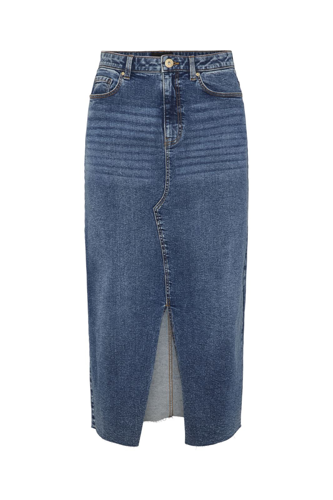Pieces - Pcfranna Sl Long Dress - 5154380 Light Blue Denim main image 1