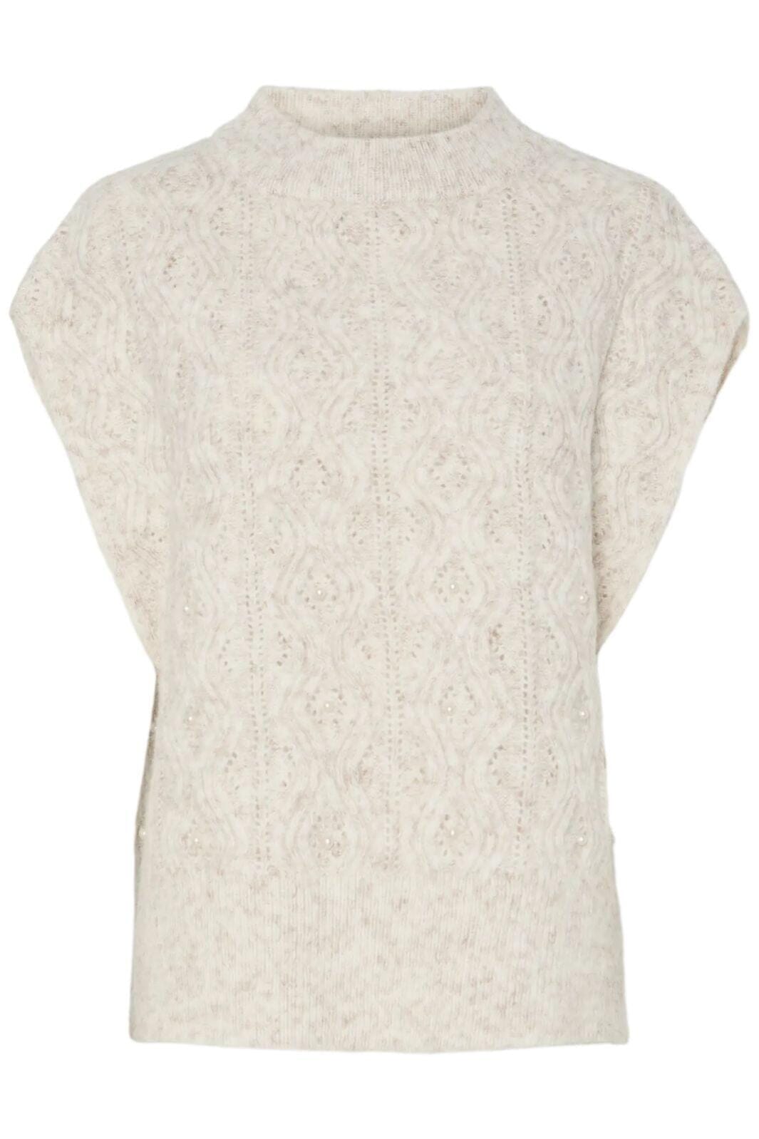 Pieces - Pcjovie Poncho - 4835360 Birch Tørklæder