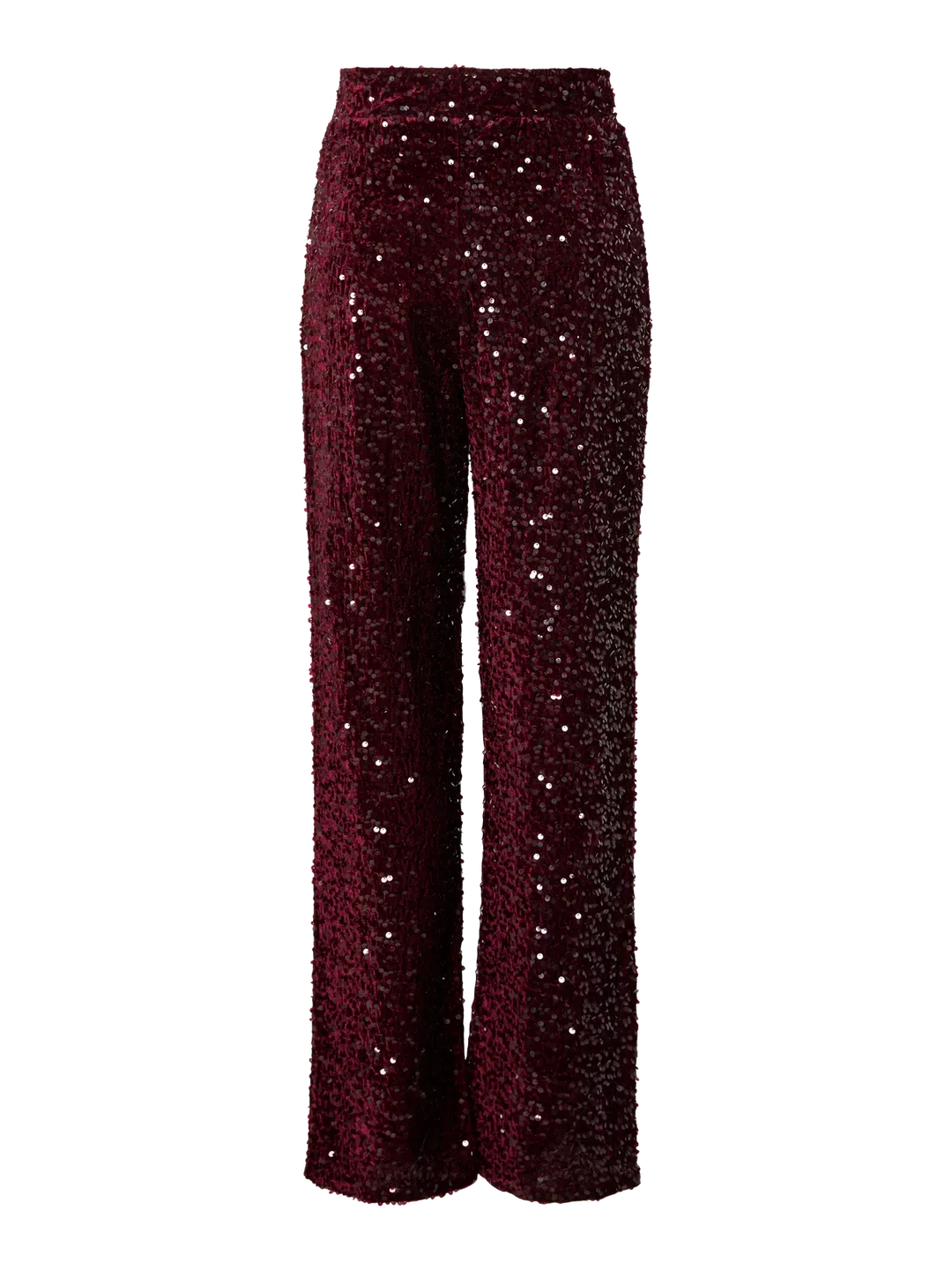 Pieces - Pckam Wide Pant - 4859162 Tawny Port Tawney Port Sequins Bukser