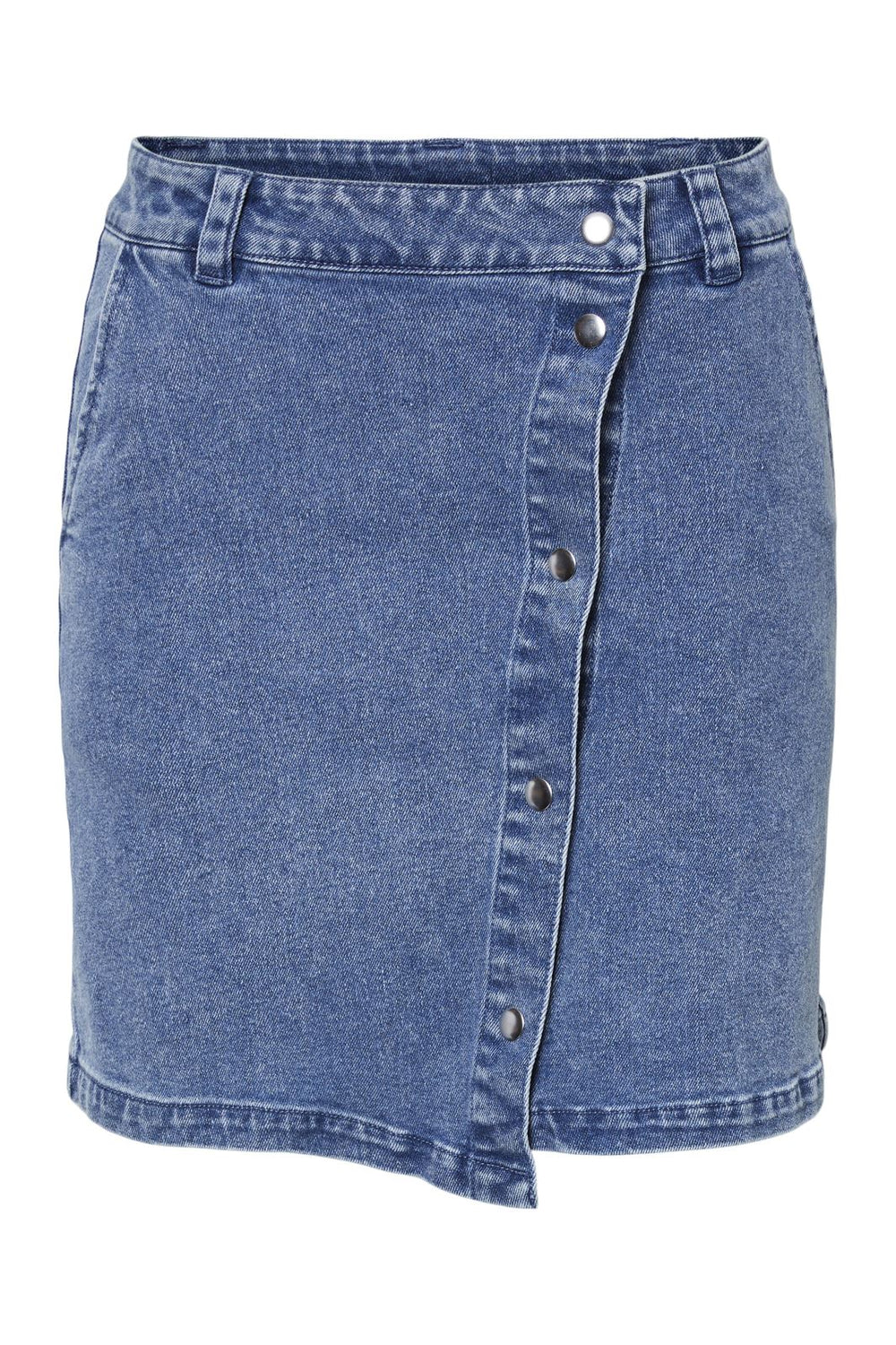 Pieces - Pcmaggie Short Denim Skirt - 4529040 Medium Blue Denim