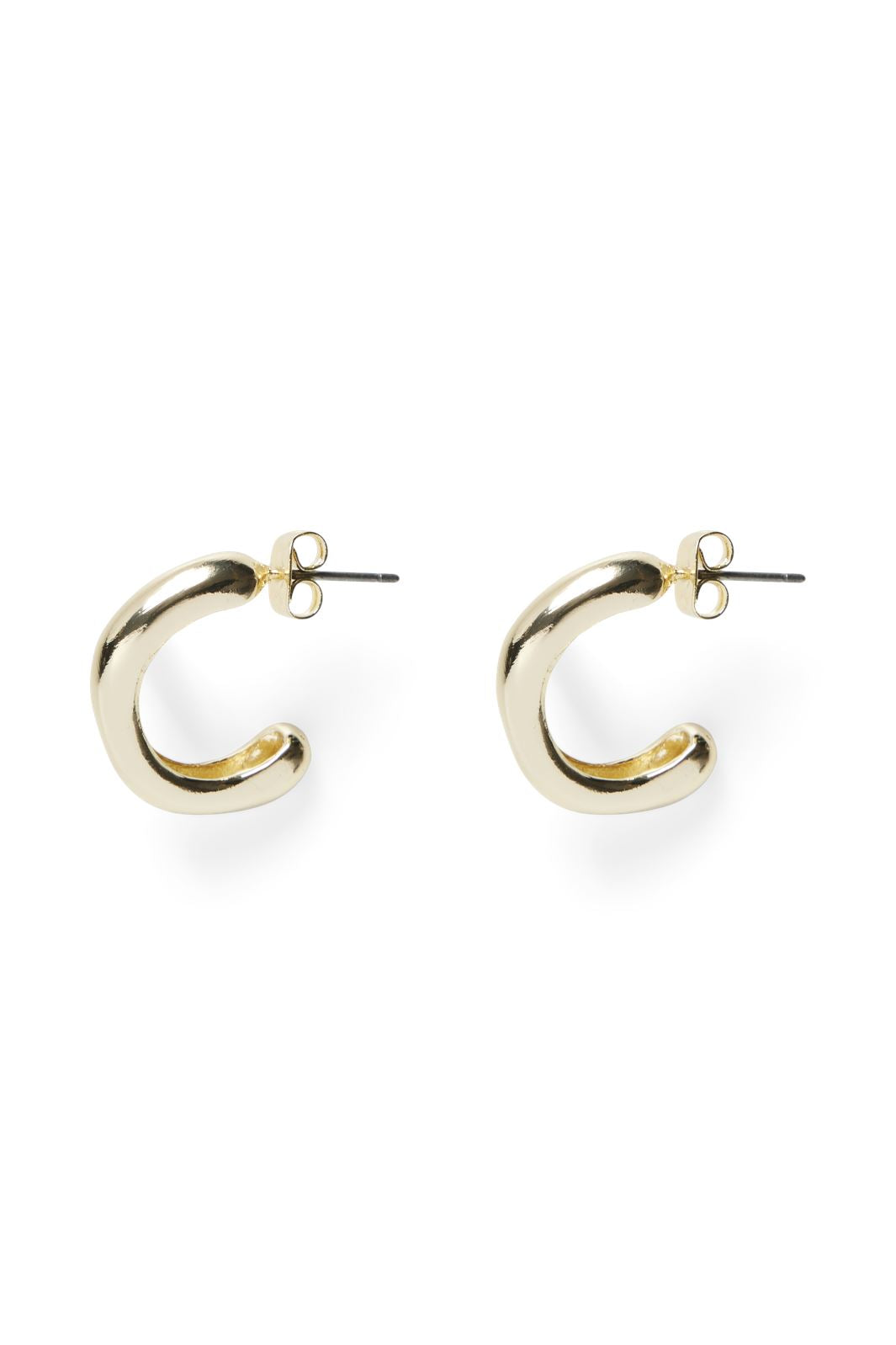 Pieces - Pcmivo Hoop Earrings Box Flow - 4531456 Gold Colour St2