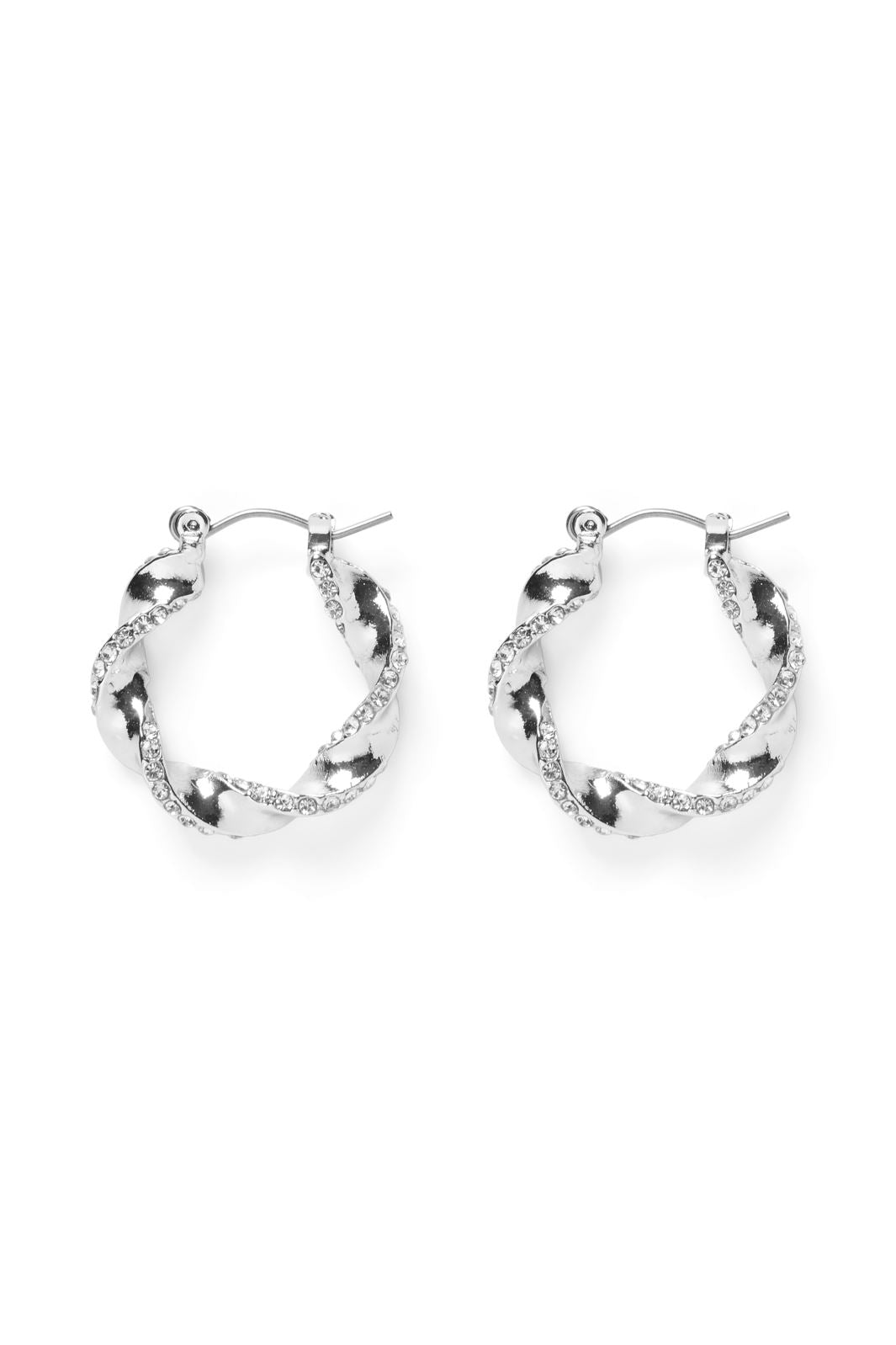 Pieces - Pcmivo Hoop Earrings Box Flow - 4531460 Silver Colour St1