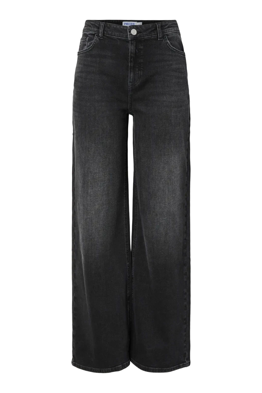 Pieces - Pcsilke Wide Jeans Bl - 4864053 Black Denim Jeans