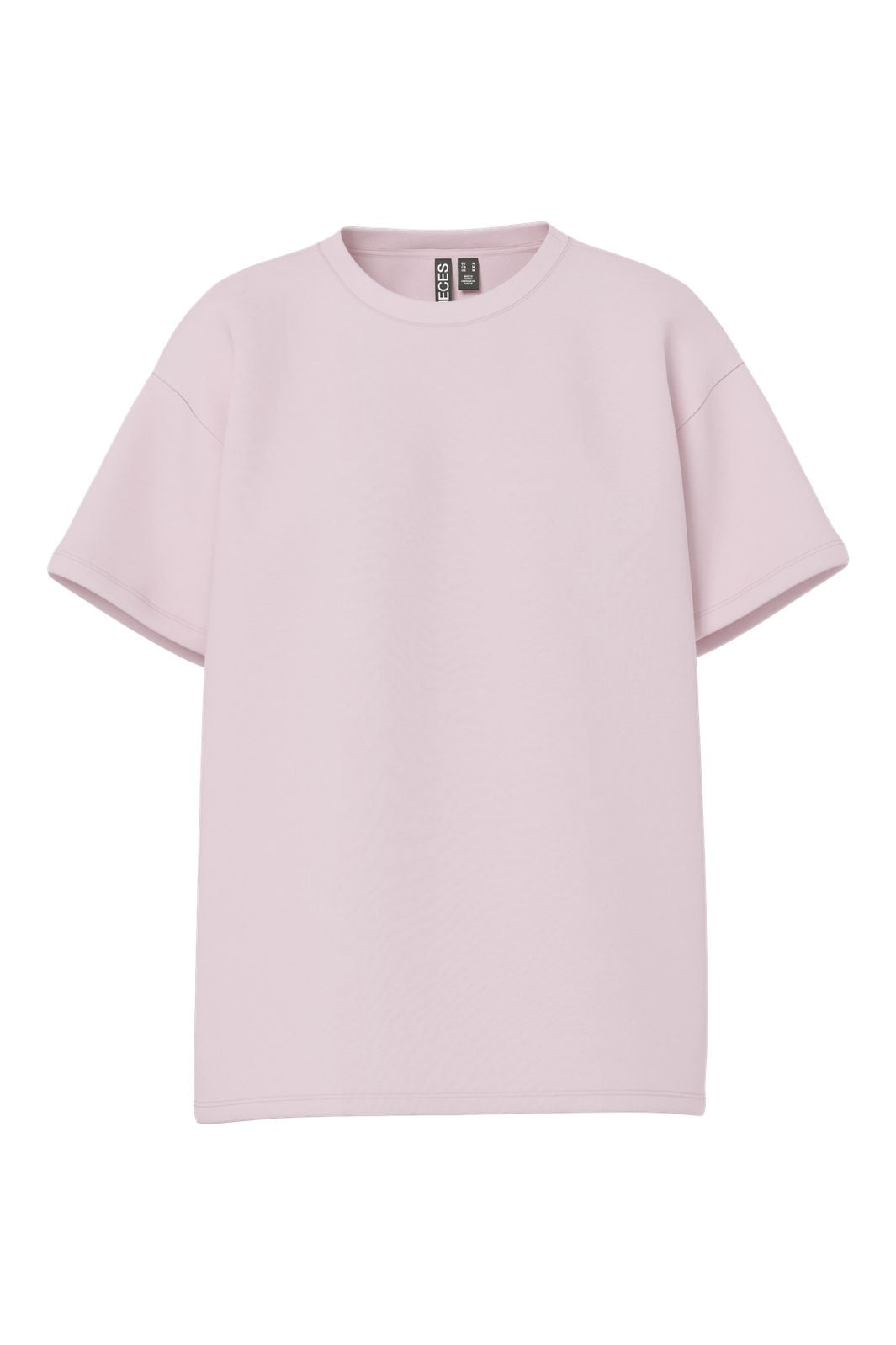 Pieces dam t-shirt PCSKYLAR - High Risk Red detail:White text