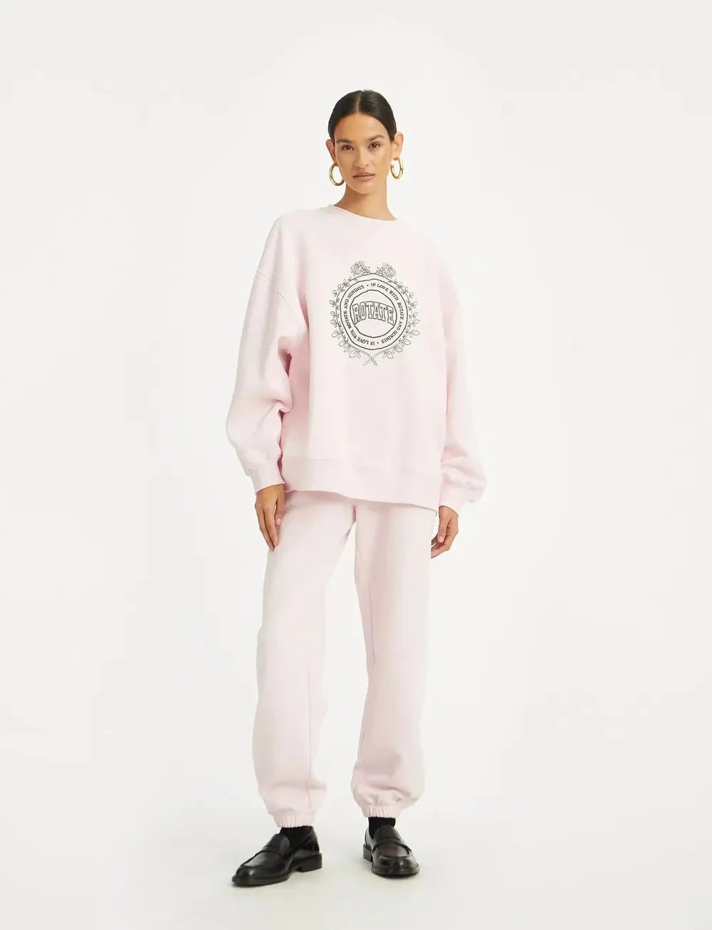 Rotate - Heavy Sweat Crewneck114425191 - Ballarina Sweatshirts
