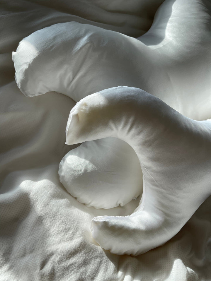 Save My Face - Betræk til La Petite 100% silke White Pudebetræk 
