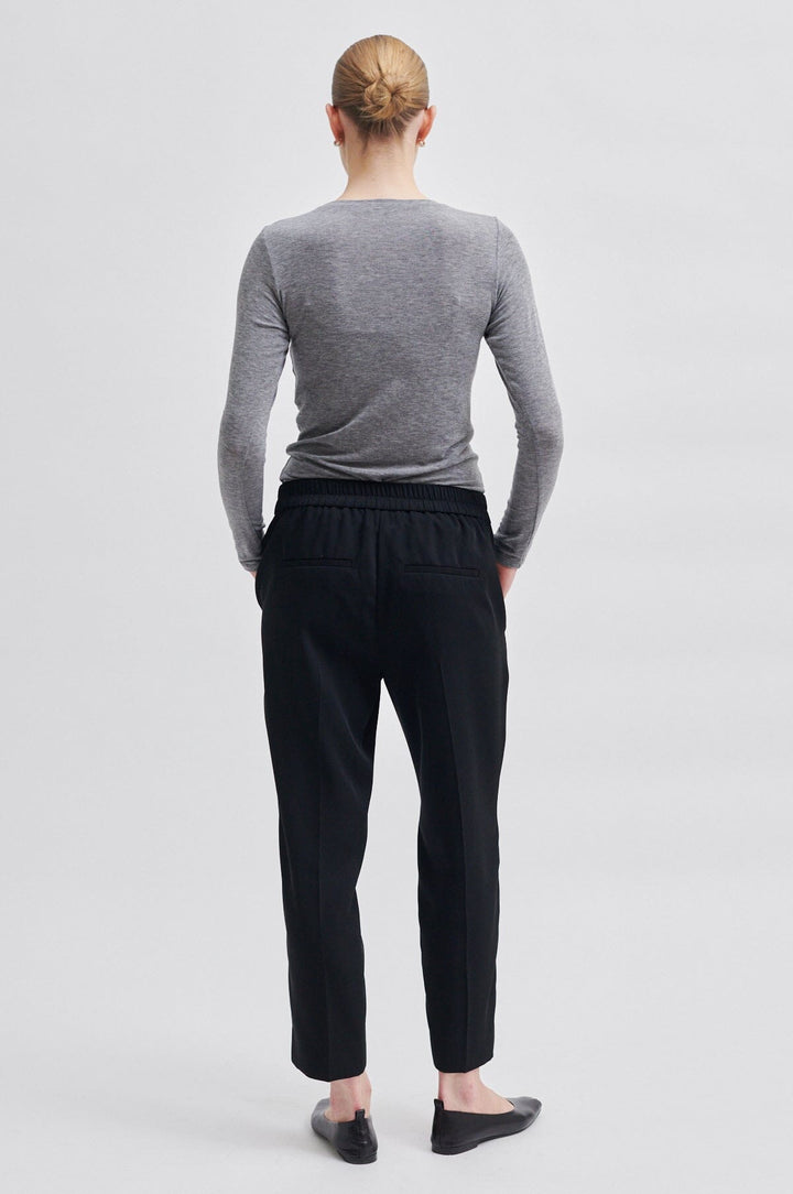 Second Female - Garbo Trousers 53964 - 8001 Black Bukser
