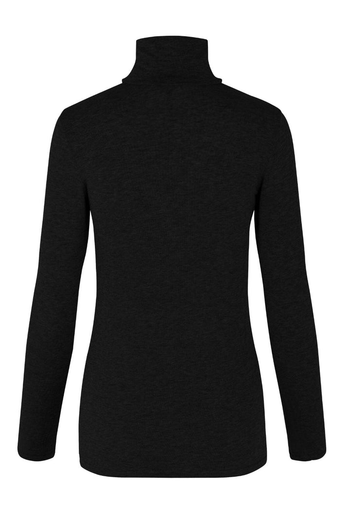 Second Female - Matima T-Neck Tee 55201 - 8001 Black T-shirts