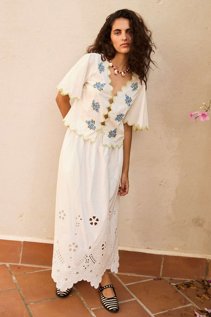 Sissel Edelbo - Blueflower Top SE 1605 - Blue Flower