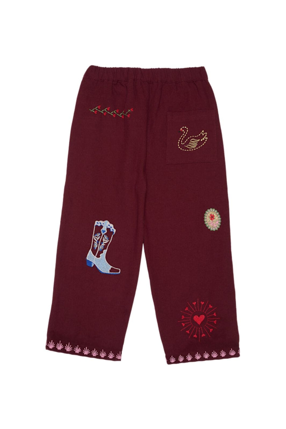 Sissel Edelbo - Oda MINI Pants SE 1669 - Burgundy Bukser