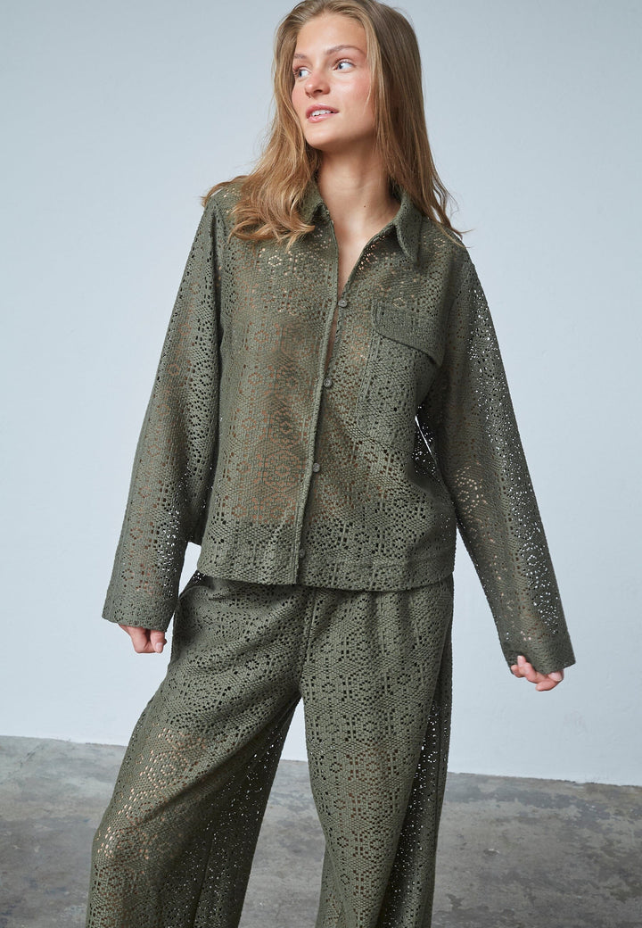 Sisters Point - Elsia-Sh 18588 - 207 - Khaki Skjorter