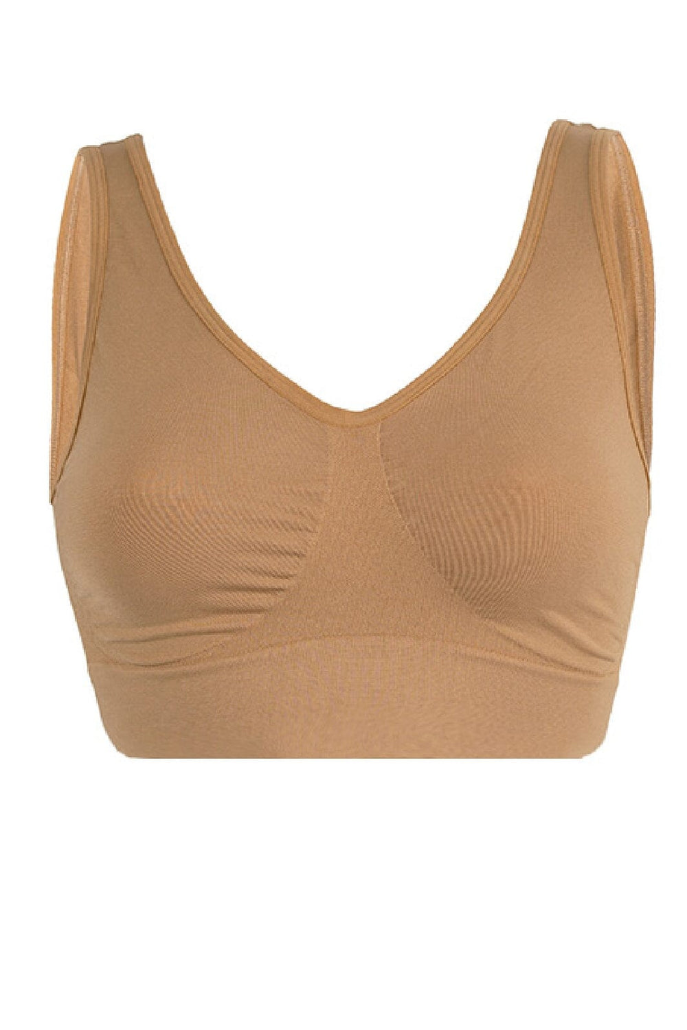 Soft basic - Haily Bra top wide strap 2 pak - nude BH