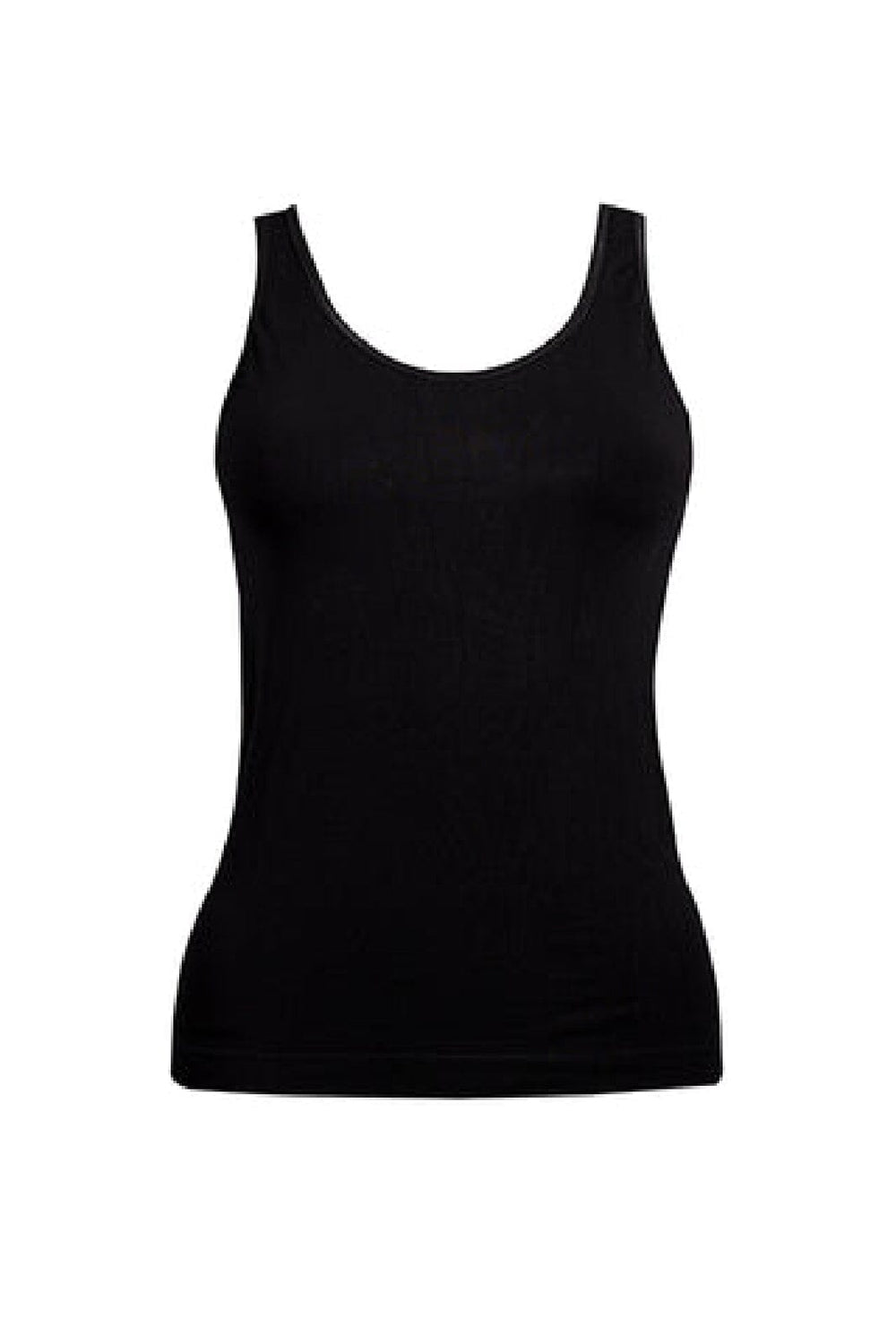 Soft basic - Haily Top wide strap 2 pak - black Undertrøjer