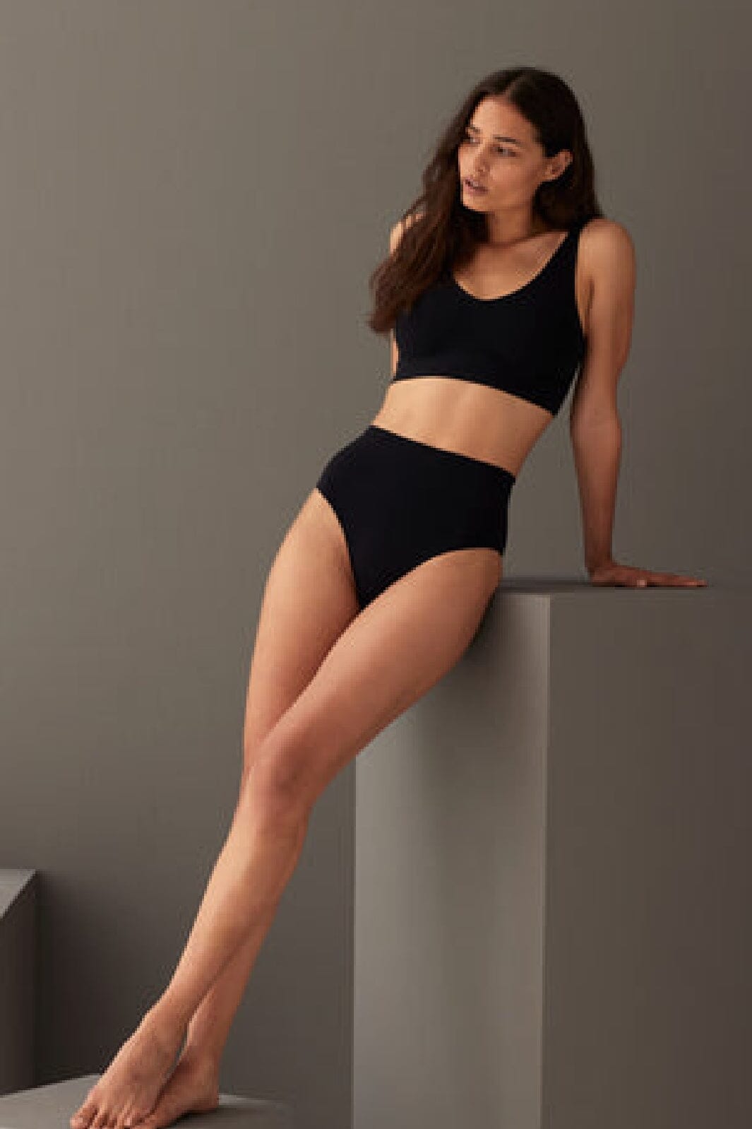 Soft basic - Soffi High brief 2 pak - black Trusser