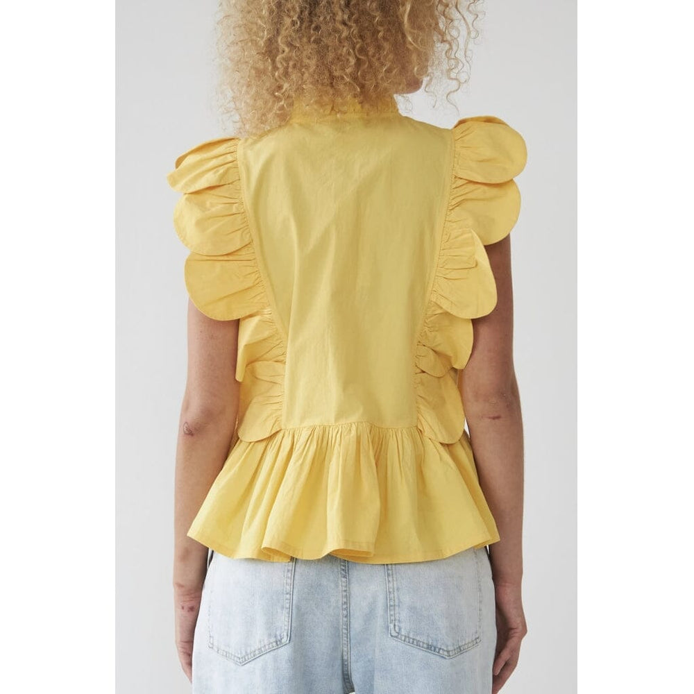 Stella Nova - Embroidery Anglaise Top - 115 Sweet Yellow Toppe 