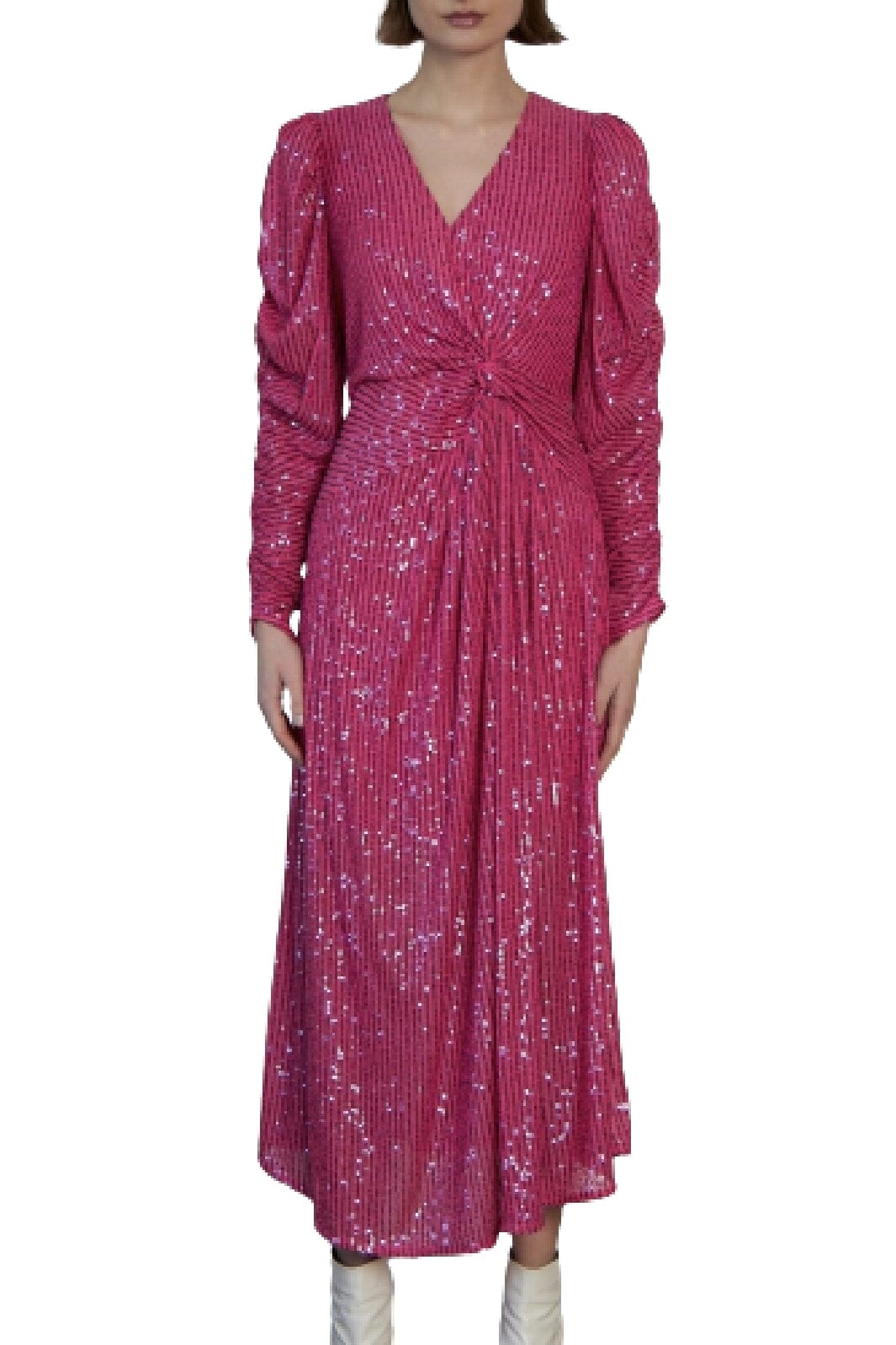 Stella Nova - Midi Sequins Dress - 558 Pale Pink Kjoler 