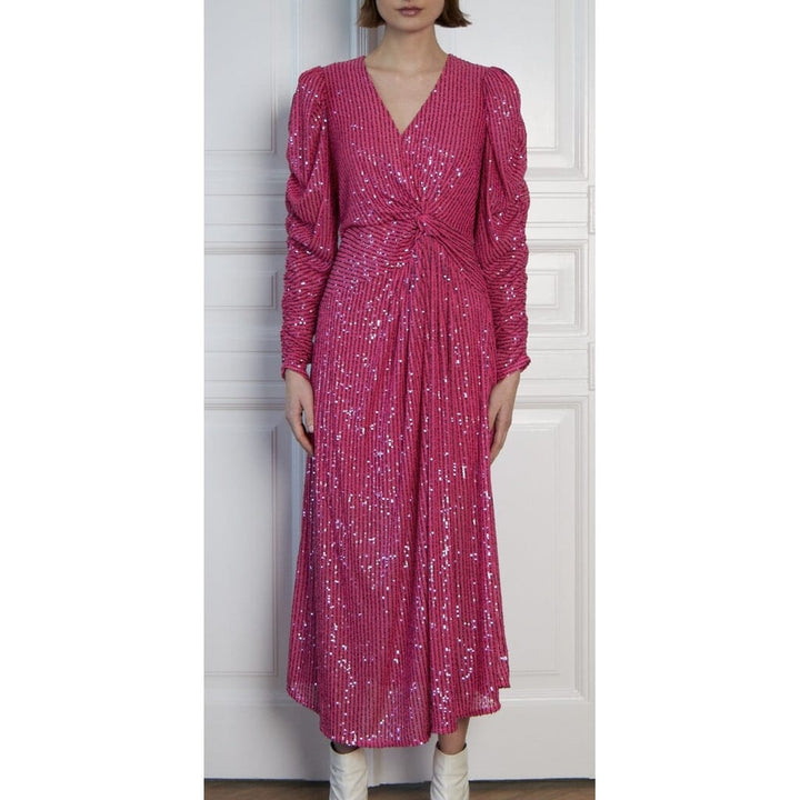 Stella Nova - Midi Sequins Dress - 558 Pale Pink Kjoler 