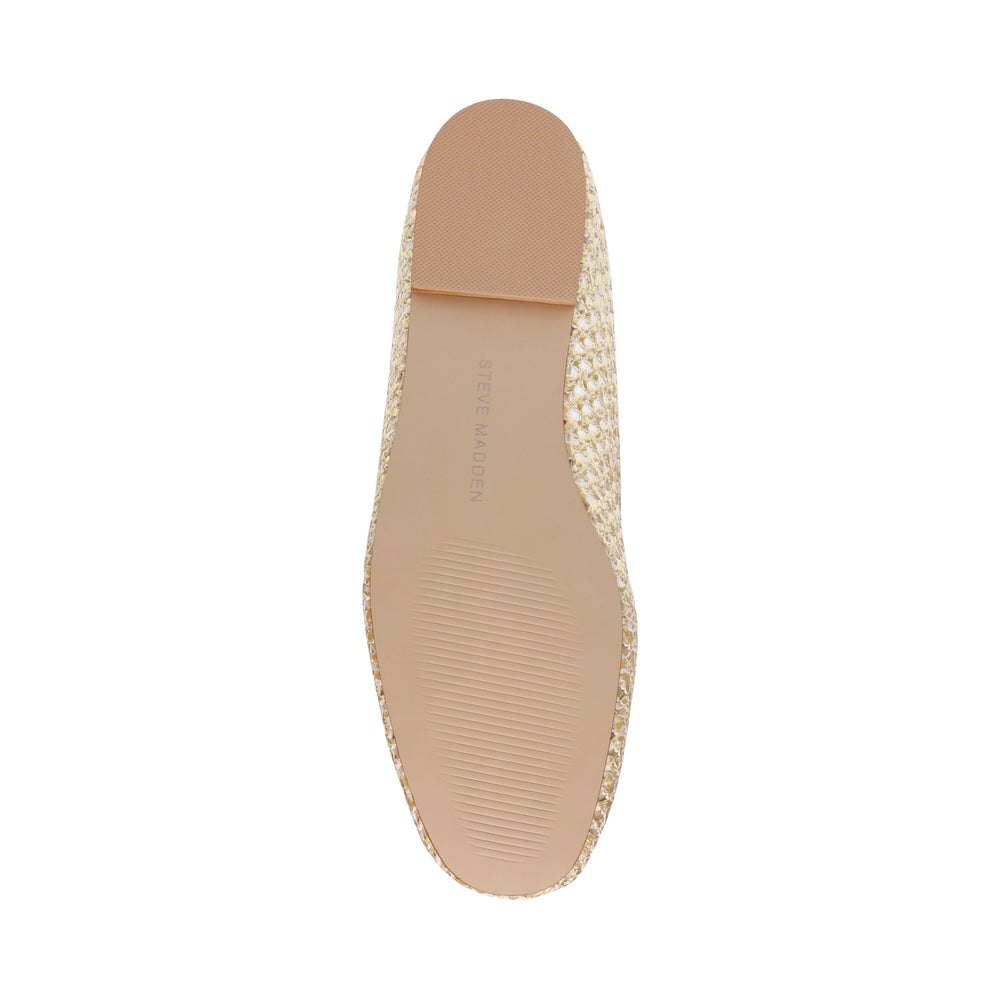Steve Madden - Majorca Ballerina SM11003686 - GDF Gold Raffia Ballerinaer