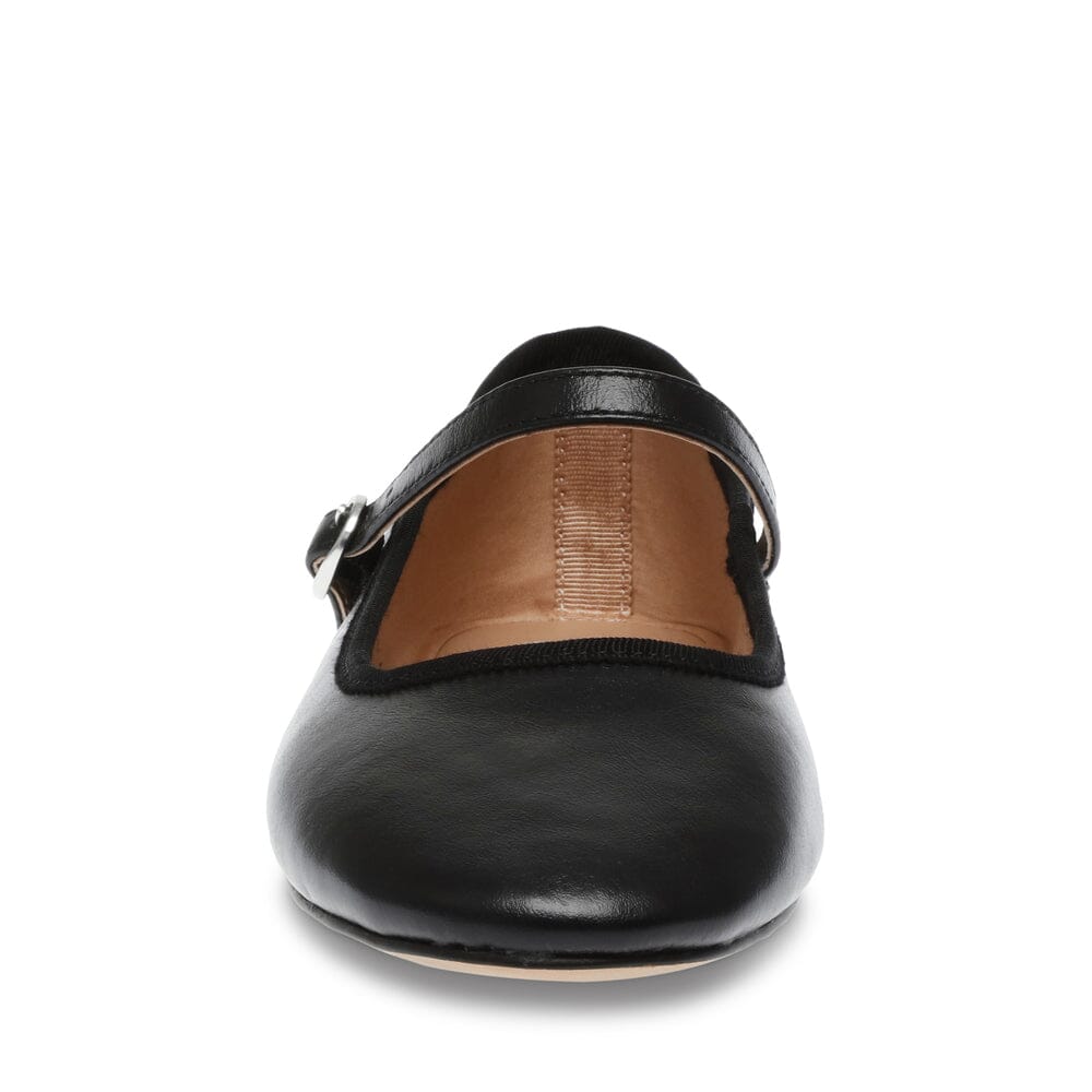 Steve Madden - Vinetta Sandal SM11003146 - 017 Black Leather Ballerinaer