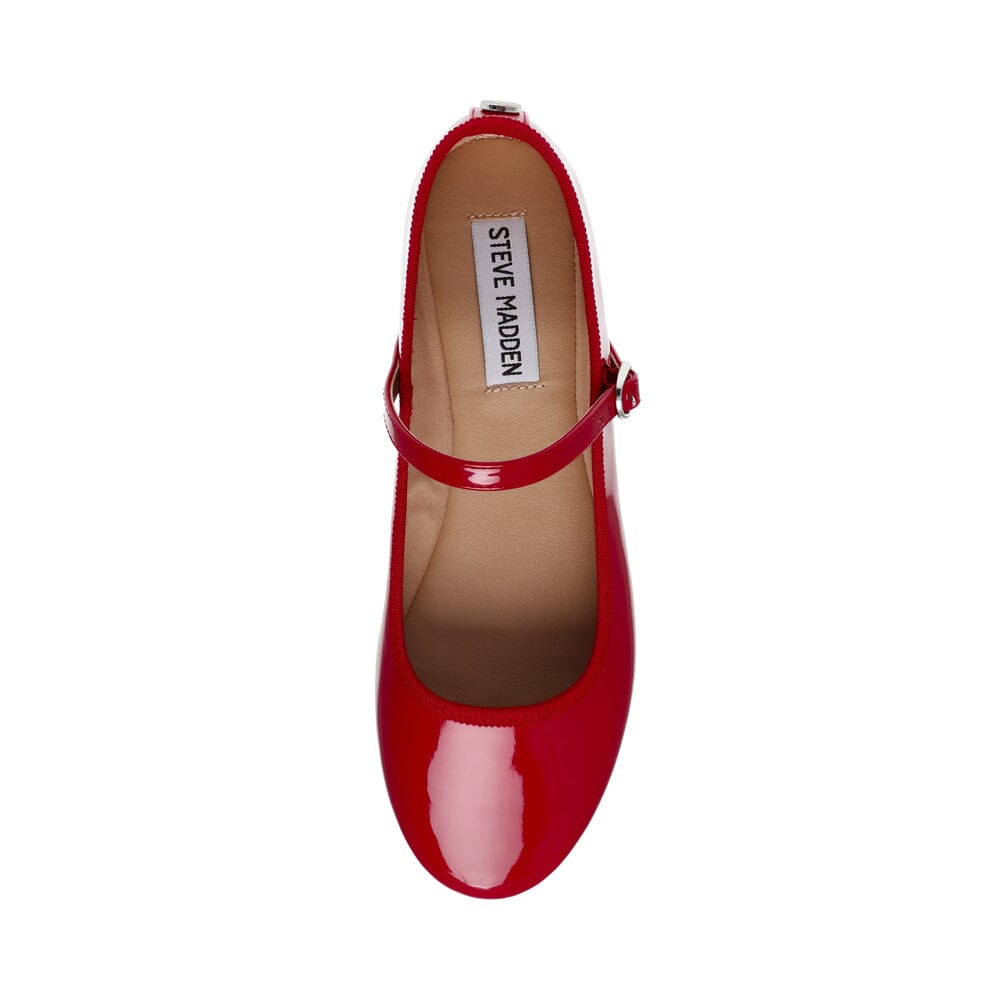 Steve Madden - Vinetta Sandal SM11003146 - 608 Red Patent Ballerinaer