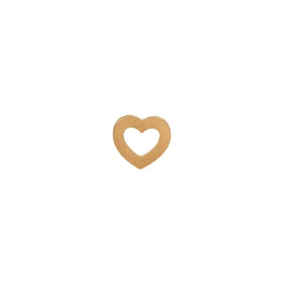 Stine A - Petit Open Love Heart Earring Gold - 1261-02-S Øreringe
