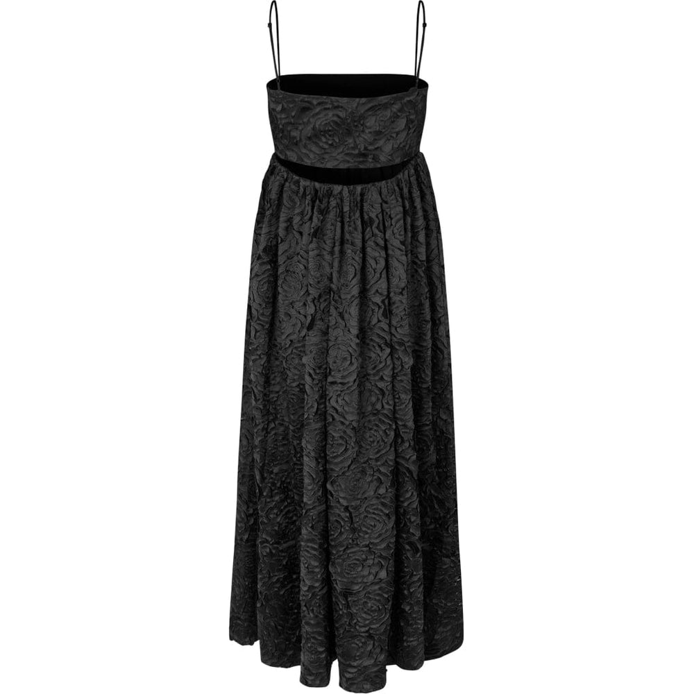 Stine Goya - Volominous Midi Dress, 2320 Fil Coupé - Black Kjoler