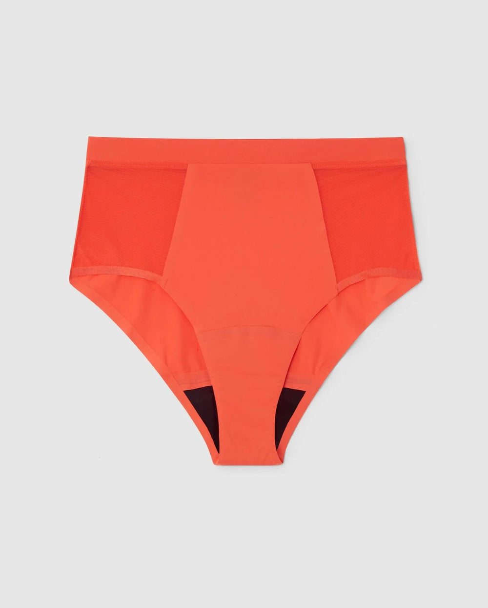 Understatement Underwear - Microfiber Period Highwaist Briefs - Fiery Red Underbukser 