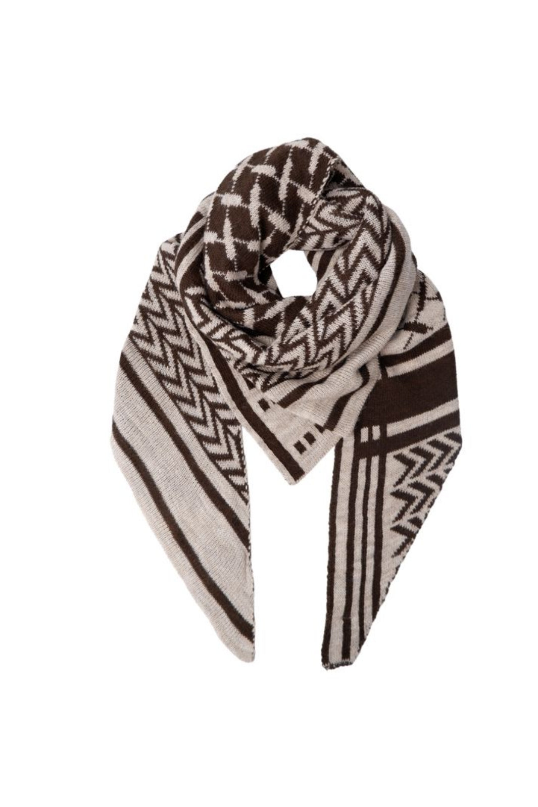 Black Colour - Bcbex Triangle Scarf 208279 - Mocca