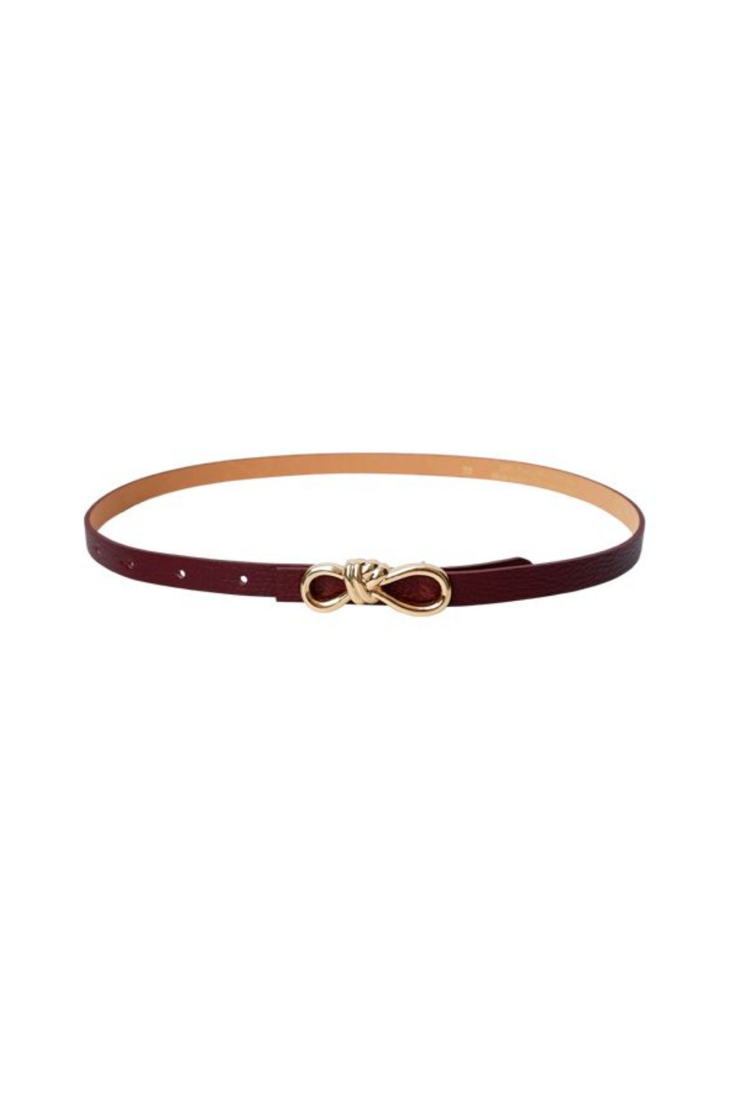 Black Colour - Bcsophy Bow Belt 10321 - Wine