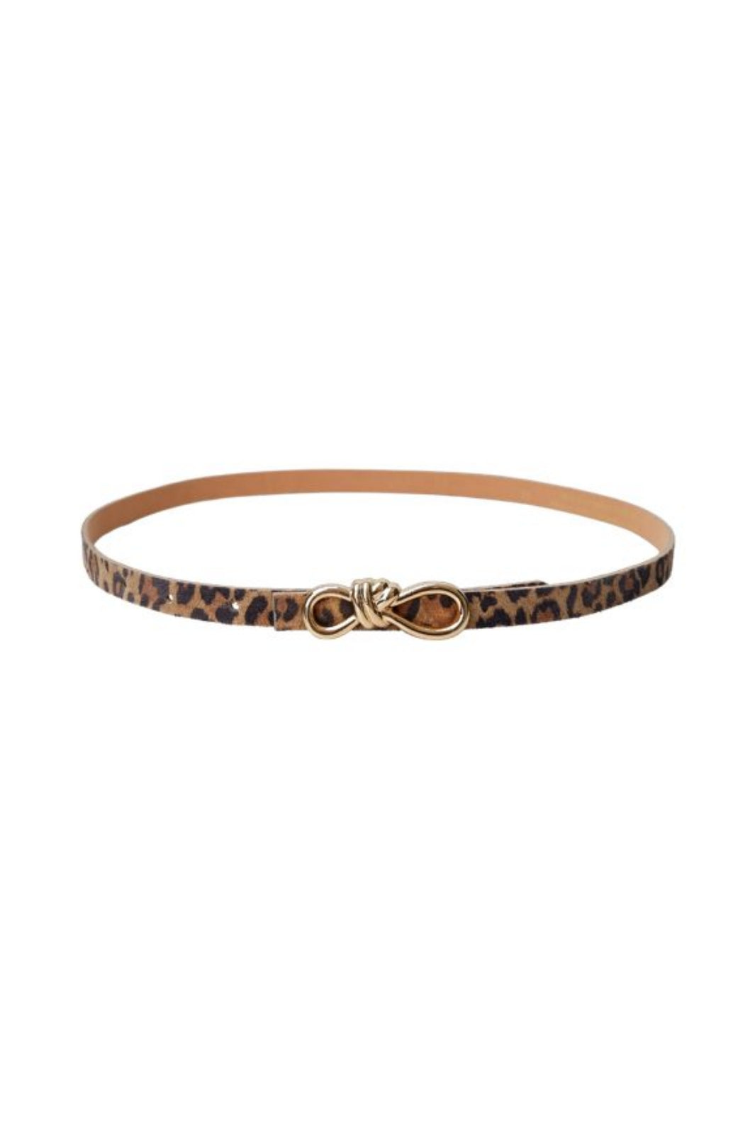 Black Colour - Bcsophy Bow Belt 10321 - Natural Leo