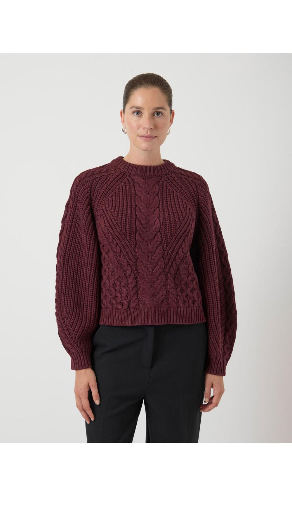 Y.A.S - Yasnansa Ls Knit Pullover - 4853367 Port Royale Strikbluser