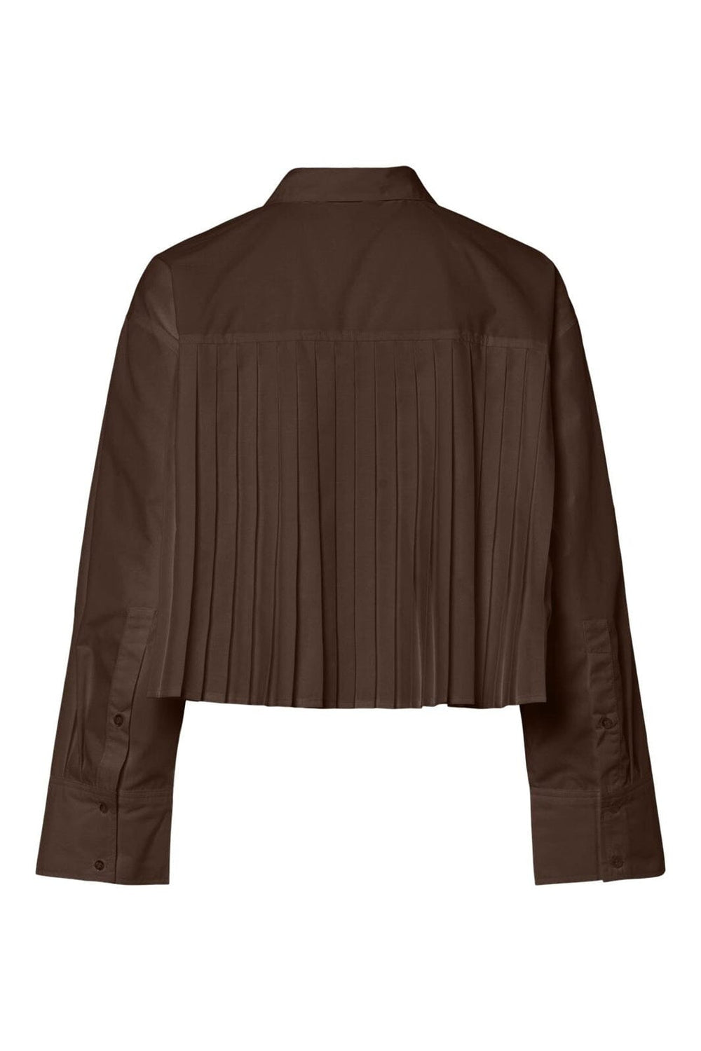 Y.A.S - Yasroyalee Ls Short Shirt - 5090997 Chocolate Brown