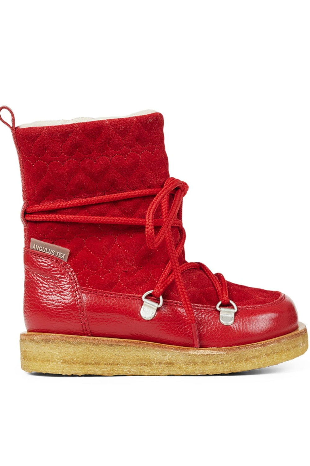 Angulus - TEX-boot with hearts, laces and zipper - 2082 Støvler 