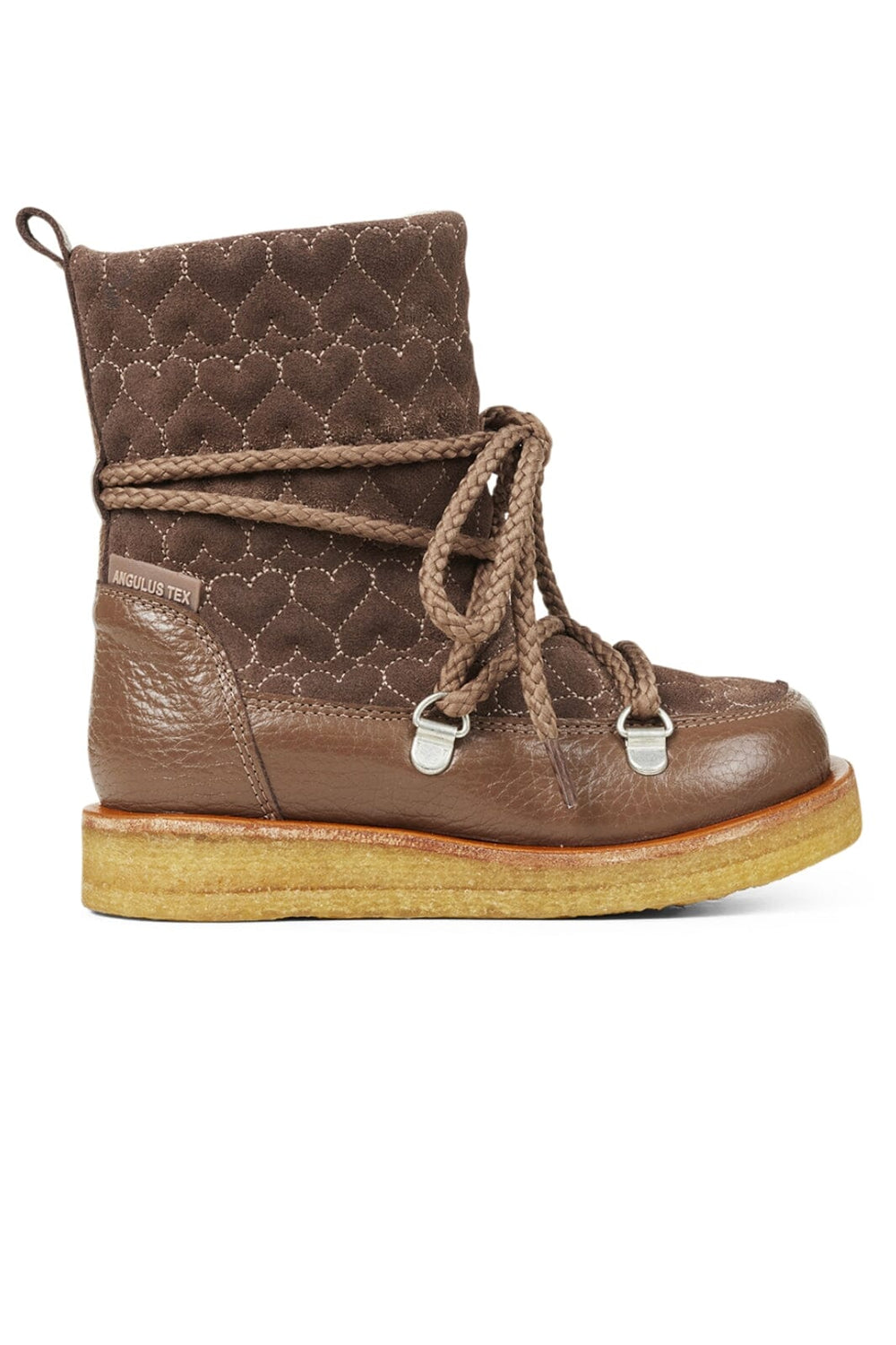 Angulus - TEX-boot with hearts, laces and zipper - 2084 Støvler 