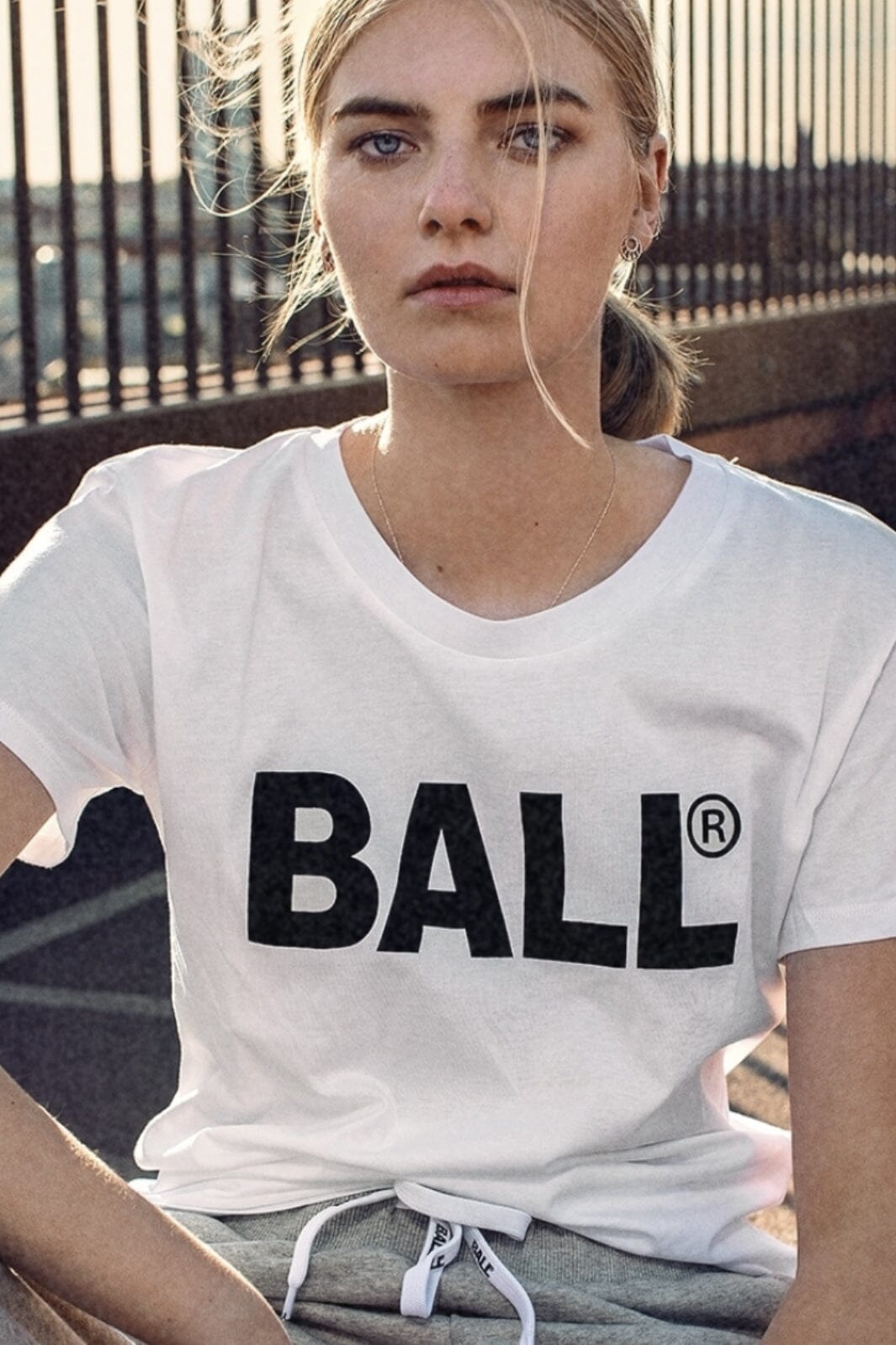 Ball - H Long Woman - White T-shirts 