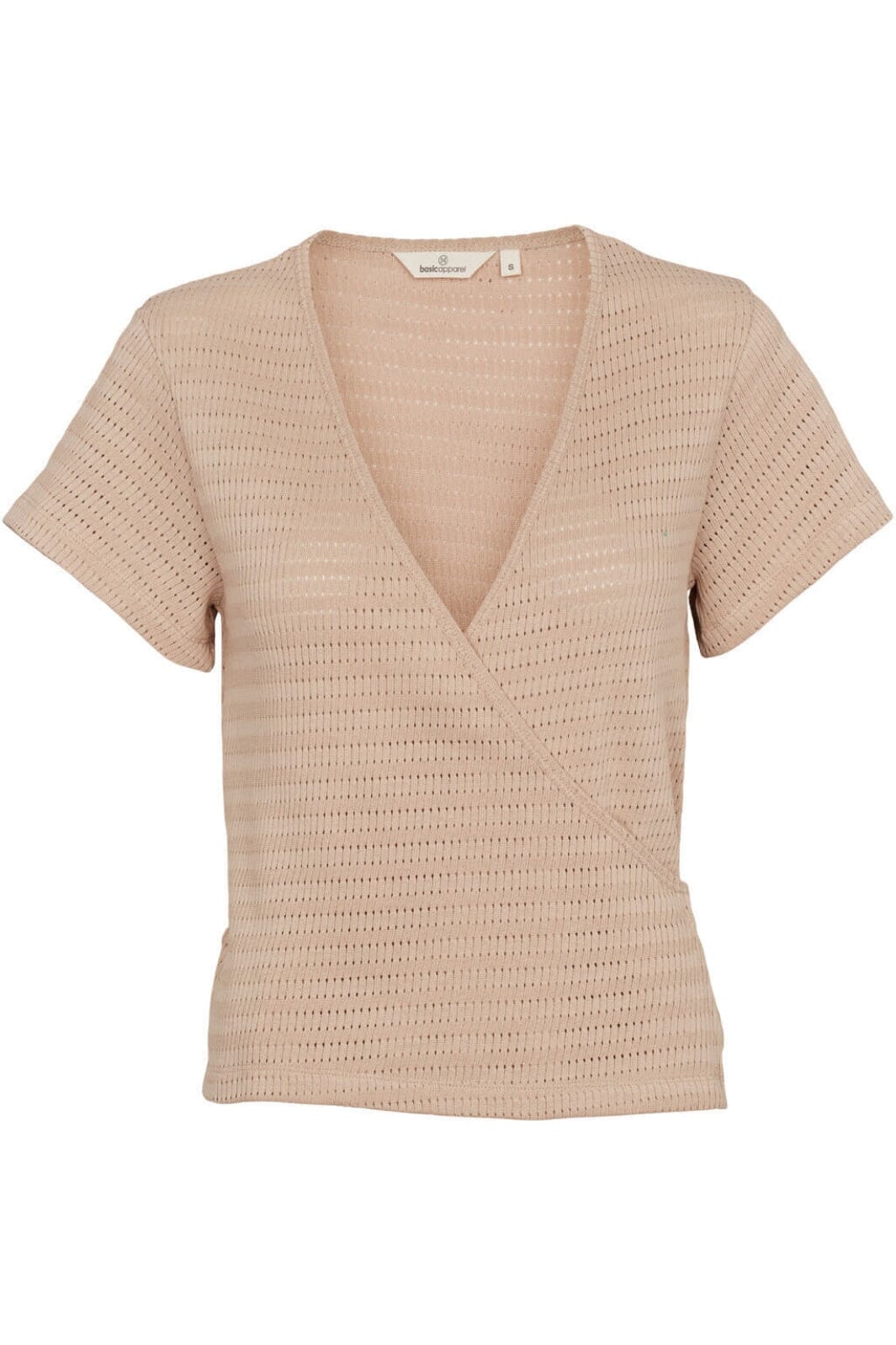 Basic Apparel - Karla Wrap Top GOTS - 535 Sesame T-shirts