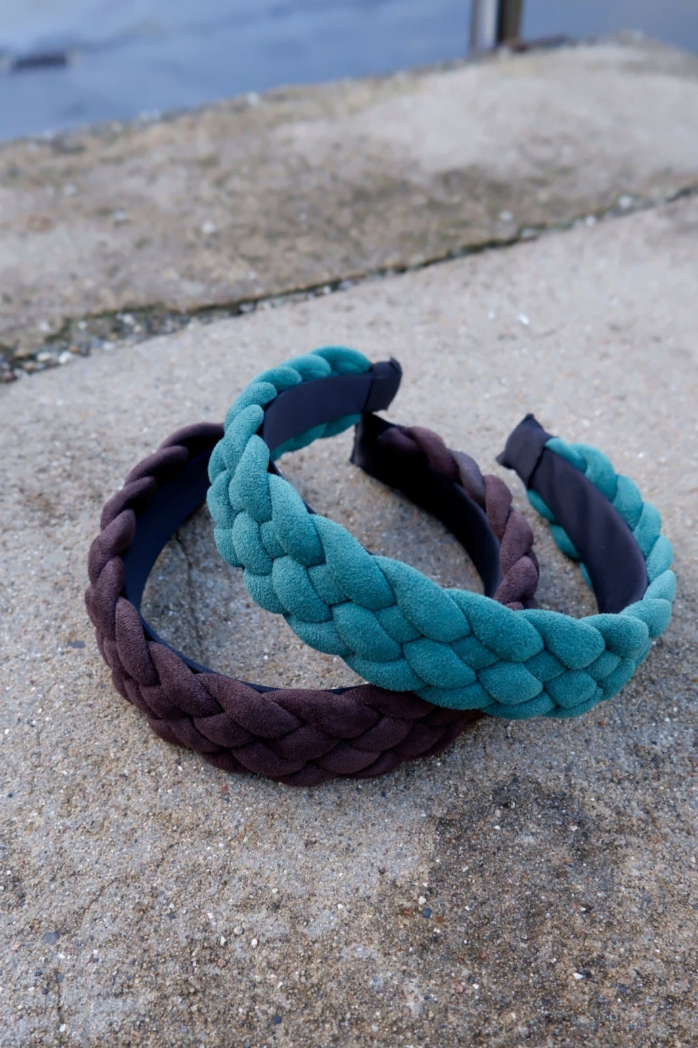 Black Colour - Bcwillow Suede Braided Headband - Brown Pandebånd 