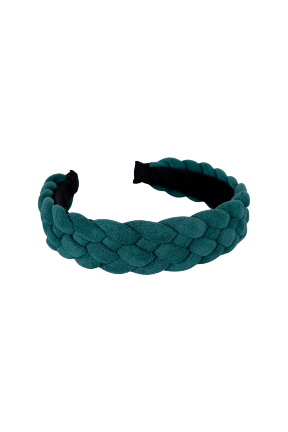Black Colour - Bcwillow Suede Braided Headband - Dark Green Pandebånd 