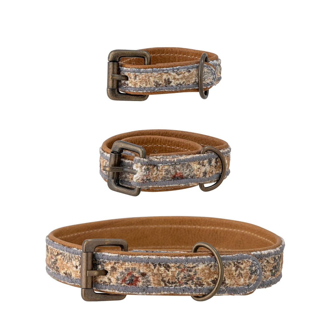 Bloomingville - Imola Dog Collar, Blå, Bomuld - Imola